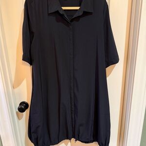 Chico's Classic Black Button Down Shirt